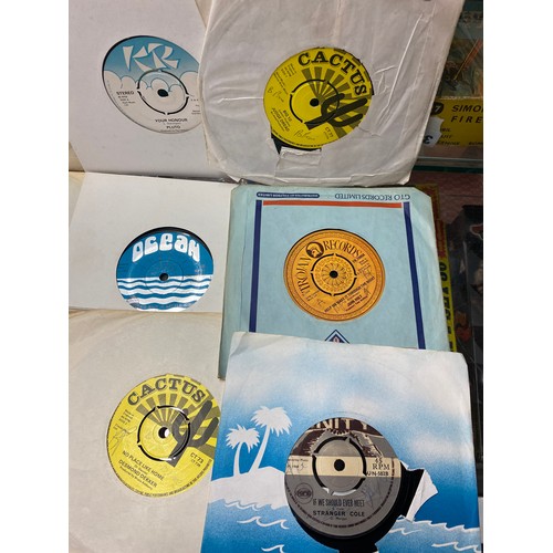 504 - SMALL SELECTION OF VINYL 45S MAINLY REGGAE ON THE CACTUS, AND ISLAND RECORD LABELS