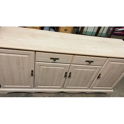 131 - LIMED OAK SIDEBOARD