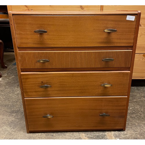 12 - 1960S TEAK FOUR DRAWER CHEST