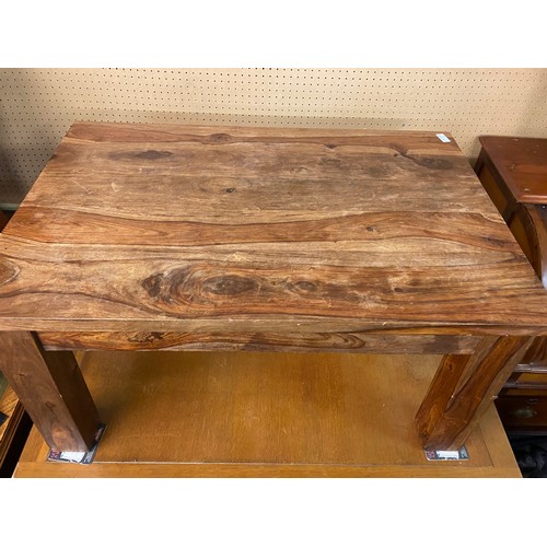 213 - MANGO WOOD CHUNKY LEG COFFEE TABLE