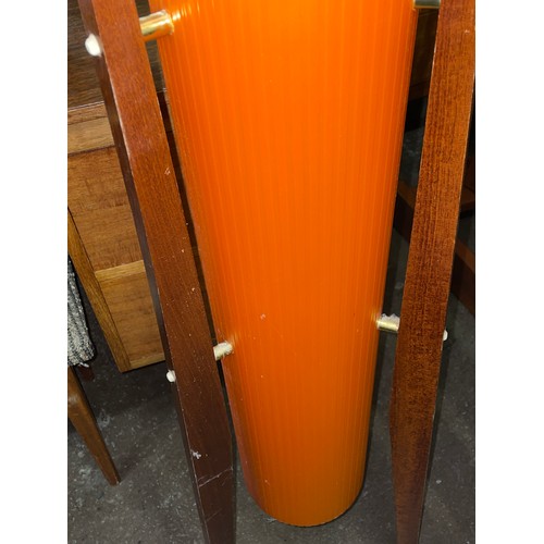 119 - 1960S TANGERINE ROCKET LAMP