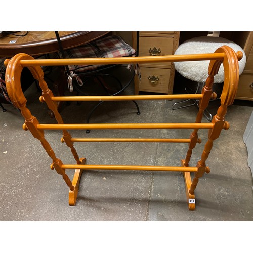 216 - PINE VICTORIAN STYLE TOWEL RAIL