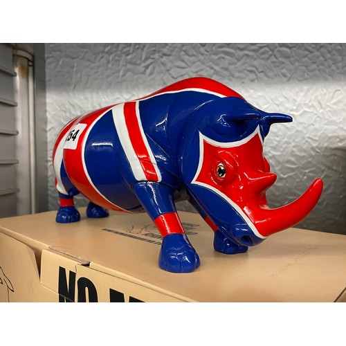 254 - BOXED NINO THE MAD RHINO UNION JACK FIGURE