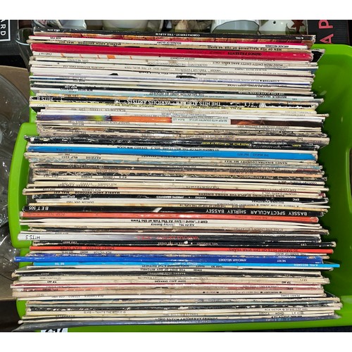 297 - CRATE OF VINYL LPS - ELVIS, DOLLY PARTON, THE BEATLES, NANCY SINATRA