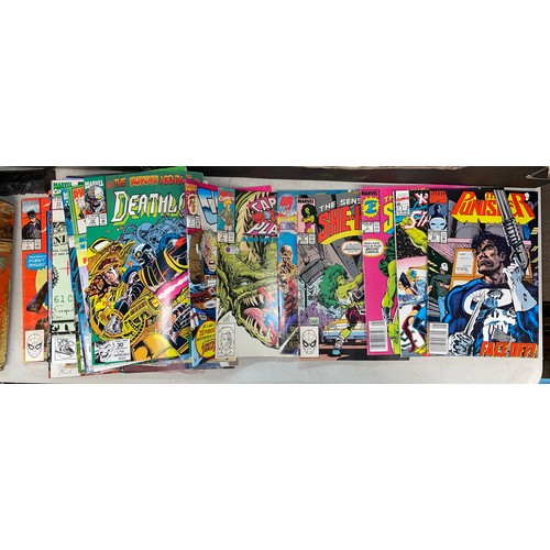 331 - SELECTION OF MARVEL AND DC COMIC BOOKS ,THE SHE HULK, MOTORMOUTH, MORBIUS, THE FLASH AND OTHERS