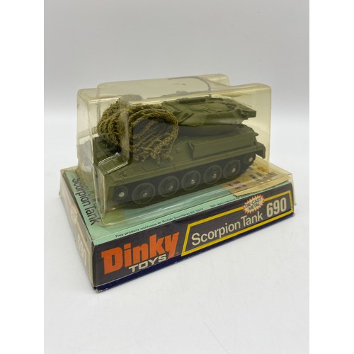 432 - BOXED DINKY TOYS DIECAST 690 SCORPION TANK