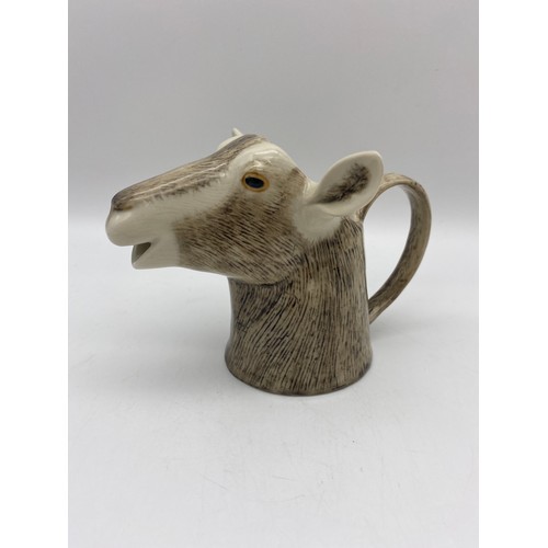 426 - QUAIL CERAMIC GOATS HEAD CREAMER/JUG