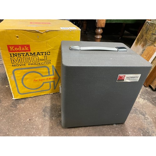 545 - BOXED KODAK INSTAMATIC M60L MOVIE PROJECTOR