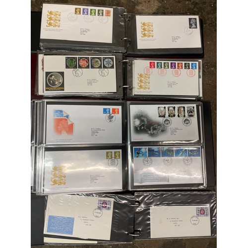 549 - FOUR ROYAL MAIL ALBUMS OF POSTAGE 1ST DAY COVERS FROM THE 1960'S TO 1980'S