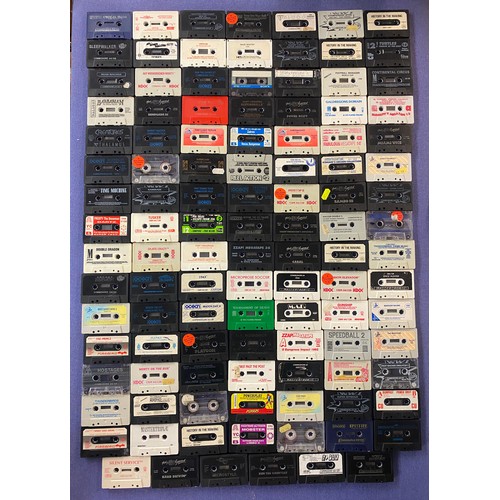 468 - CARTON OF UNBOXED COMMODORE 64 CASSETTE GAMES APPROX 100