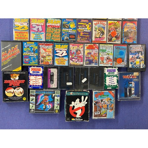 470 - CARTON OF CASED COMMODORE 64 CASSETTE GAMES APPROX 60