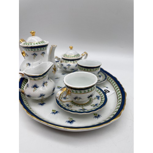 360 - REGAL CHINA MINIATURE TETE A TETE SERVICE ON TRAY