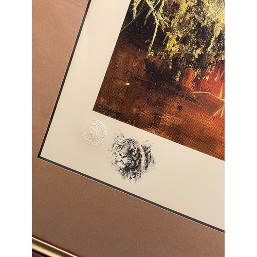 26 - SIGNED LIMITED EDITION PRINT ENTITLED JUNGLE GENTLEMAN BY DAVID SHEPHERD SIGNED IN PENCIL NUMBERED 8... 