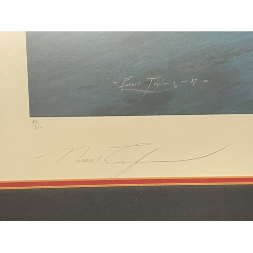 180 - LIMITED EDITION PRINT CONCORDE FORMATION BY ROBERT TAYLOR 82/850 SIGNED IN PENCIL BY THE ARTIST AND ... 