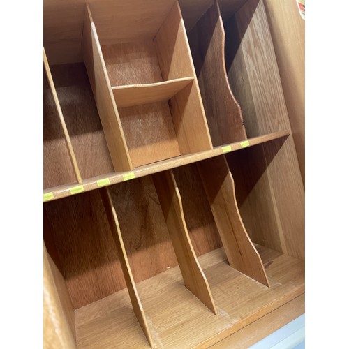 78 - UTILITY CUPBOARD FITTED WITH PIGEONHOLES