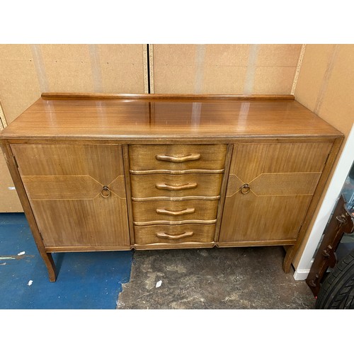 3 - 1950S/60S BARTLETT TEAK EXTENDING DINING TABLE, CHAIRS AND SIDEBOARD