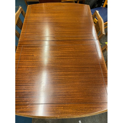 3 - 1950S/60S BARTLETT TEAK EXTENDING DINING TABLE, CHAIRS AND SIDEBOARD