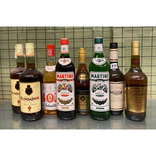 211 - SELECTION OF BRANDY/COGNAC