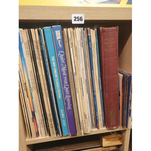 256 - PIGEONHOLE OF VINYL LPS, CLASSICAL AND ORCHESTRAL MAINLY