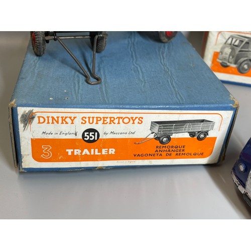 522 - BOXED DINKY SUPER TOYS 551 TRAILER AND 503 FODEN FLAT TRUCK