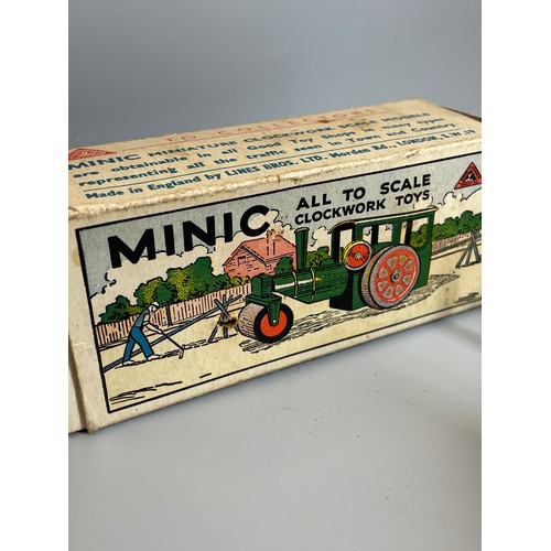 513 - MINIC TRIANG CLOCK WORK STEAM ROLLER (NO KEY)