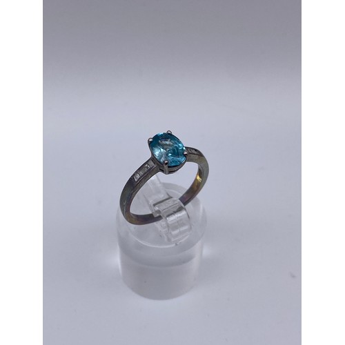 451 - TEN SILVER STONE SET DRESS RINGS