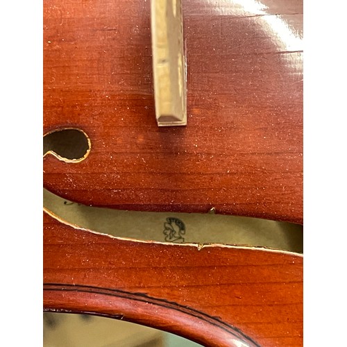 374 - CASED STENTOR STUDENT VIOLIN WITH BOW