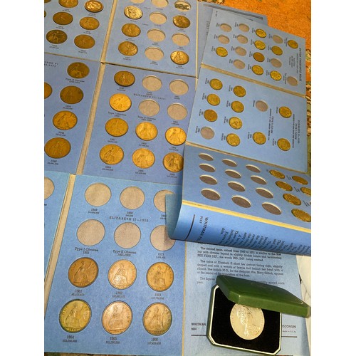 390 - GREAT BRITAIN PENNIES COLLECTION, THREEPENCE, BRITAIN'S FIRST DECIMAL COINS, THE COINAGE OF GREAT BR... 