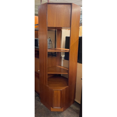 87 - G PLAN TEAK CORNER DISPLAY UNIT