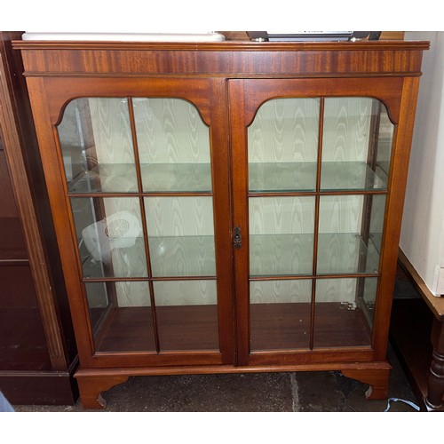 125 - J. SYDNEY SMITH MAHOGANY GLAZED CABINET