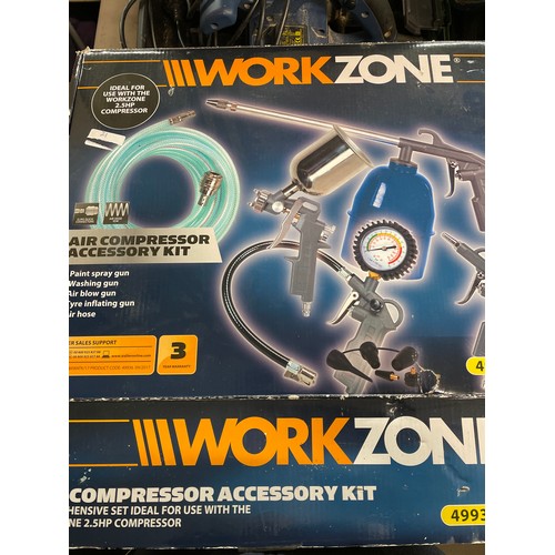 295 - BOXED WORKZONE AIR COMPRESSOR ACCESSORY KIT