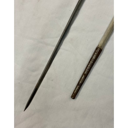 390 - PARFITT ROBERTS AND PARFITT, JERMYNS STREET, LONDON - SWORD WITH STUDDED HANDLE IN SCABBARD