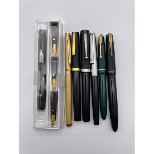 421 - SELECTION OF PARKER, SHEAFFER AND OTHER  PENS