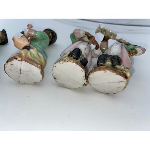 499 - 19TH CENTURY CONTINENTAL PORCELAIN MONKEY FIGURAL BAND IN STYLE OF MEISSEN SOME RESTORATIONS