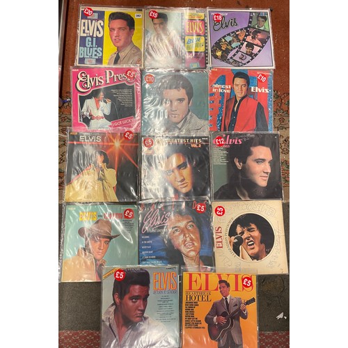 382 - STACK OF ELVIS PRESLEY 78 VINYLS INCLUDING GI BLUES, BLUE HAWAII, AND LOVE SONGS