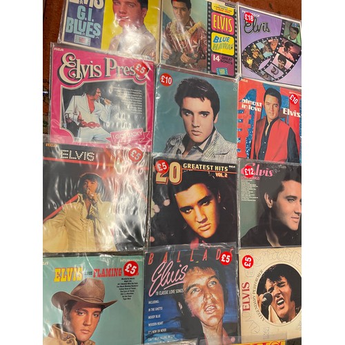 382 - STACK OF ELVIS PRESLEY 78 VINYLS INCLUDING GI BLUES, BLUE HAWAII, AND LOVE SONGS