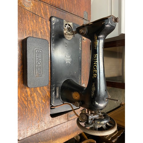 87 - VINTAGE SINGER TREADLE SEWING MACHINE