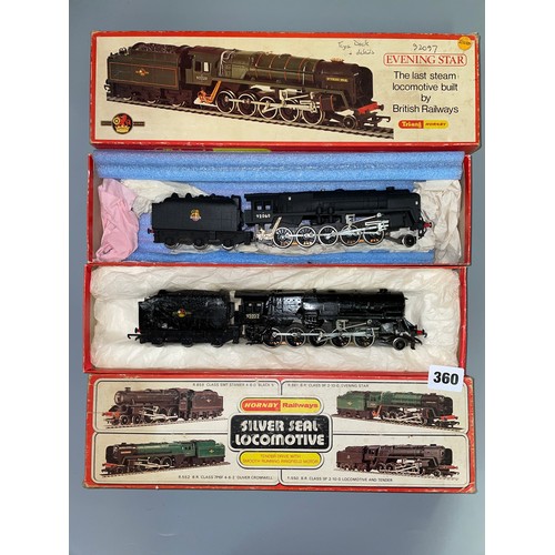 360 - BOXED TRIANG HORNBY BR LOCOMOTIVE EVENING STAR, AND ONE OTHER BOXED TRIANG HORNBY LOCOMOTIVE