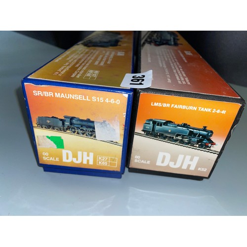 361 - BOXED DJH 00 SCALE MAUNSELL S15 LOCOMOTIVE AND TENDER, AND DJH 00 SCALE LMS FAIRBURN TANK 2-6-4T