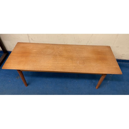 22 - 1960S TEAK OBLONG COFFEE TABLE