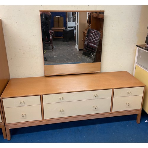 28 - MATCHING 1960S LOW DRESSING TABLE (POSSIBLY SYLVIA & JOHN REID FOR STAG)