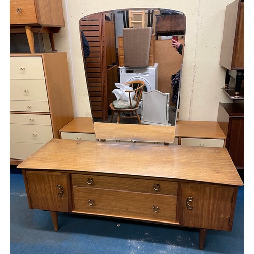 24 - MID CENTURY DRESSING TABLE WITH LOOP HANDLES