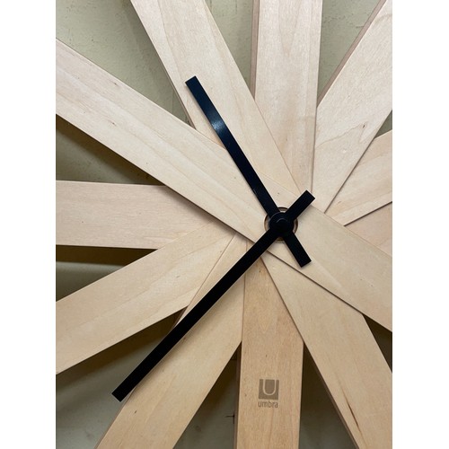 Umbra Ribbonwood Wall Clock