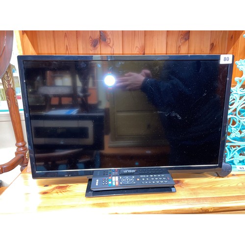 80 - LINSAR TV WITH REMOTE CONTROL