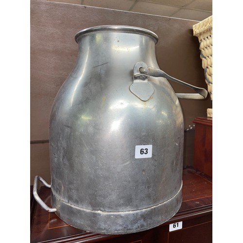 63 - STAINLESS STEEL MILK CHURN