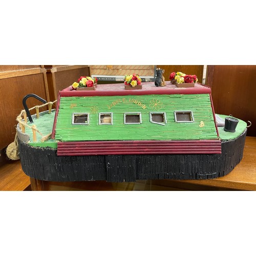 67 - MATCHSTICK MODEL OF A CANAL BARGE