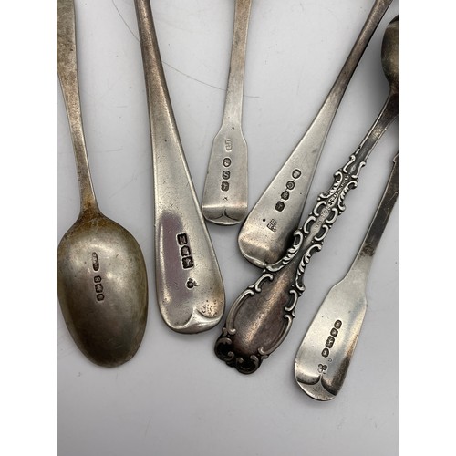 499 - VARIOUS SILVER SPOONS 6.2 OZ APPROX