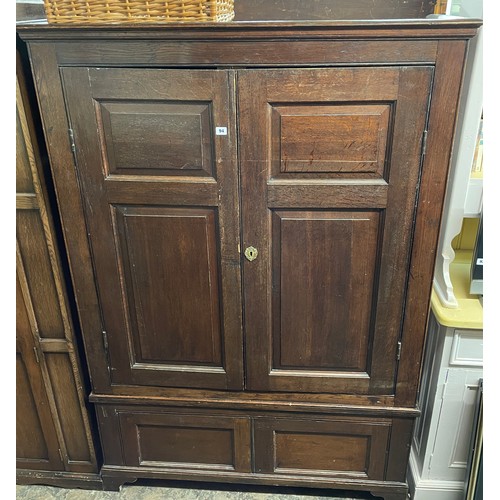 78 - 17TH CENTURY PANELLED HANGING WARDROBE