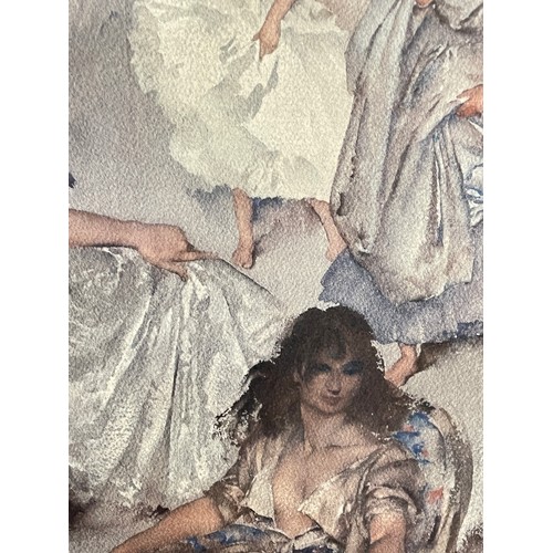 551A - SIR WILLIAM RUSSELL FLINT PRINT ENTITLED VARIATIONS IV 1966 F/G