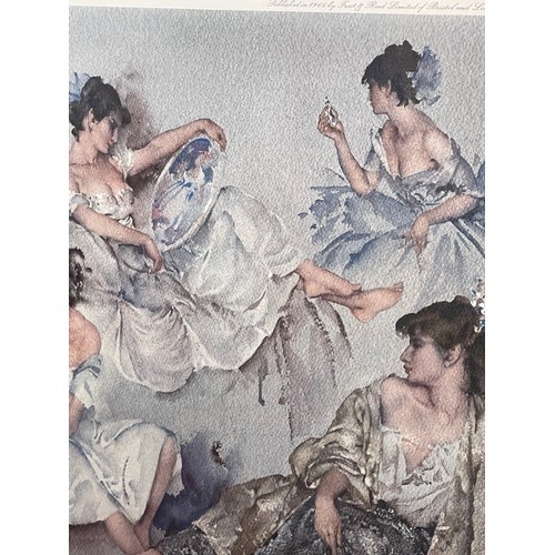 551A - SIR WILLIAM RUSSELL FLINT PRINT ENTITLED VARIATIONS IV 1966 F/G